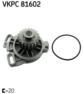 Vodné čerpadlo, chladenie motora SKF